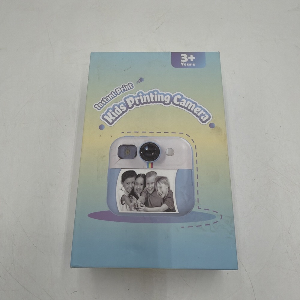 Instant Print Kids Printing Camera Blue New Open Box